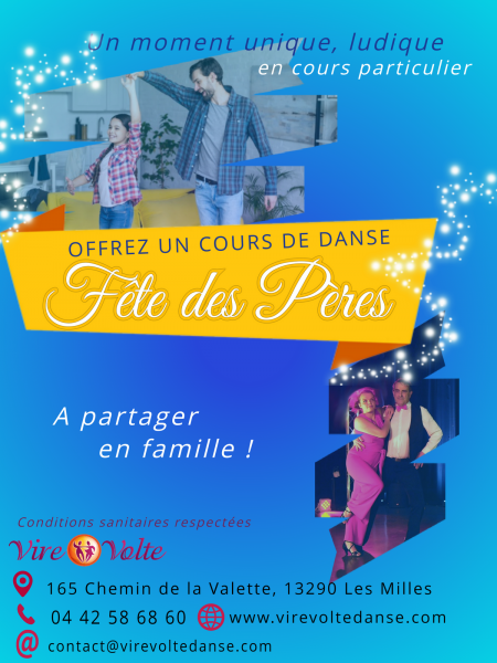 Offrez un cours particulier de danse pour la Fête des Pères